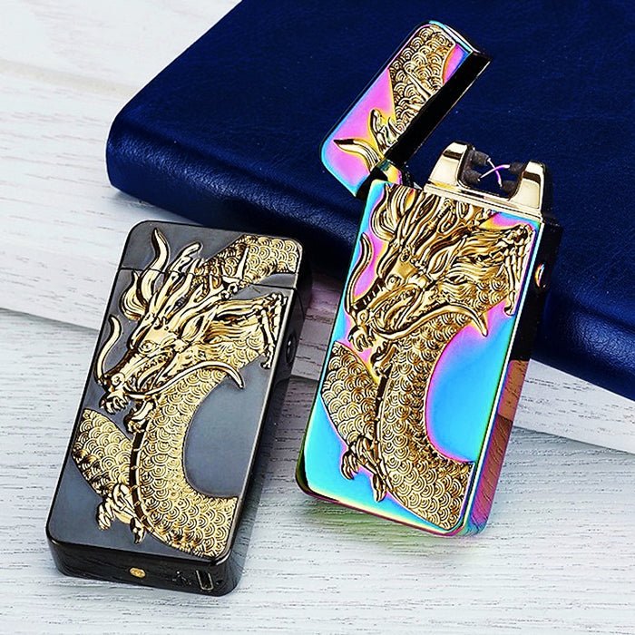 Plasma Arc Rechargeable Dragon Lighter - Bong Empire