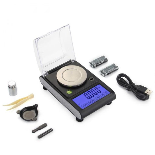 Professional Digital Milligram Table Scales 0.001g - 50g - Bong Empire