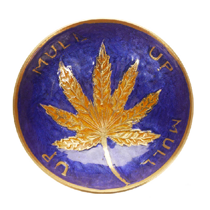 Agung Small Brass Leaf Bowl – 10cm Diameter