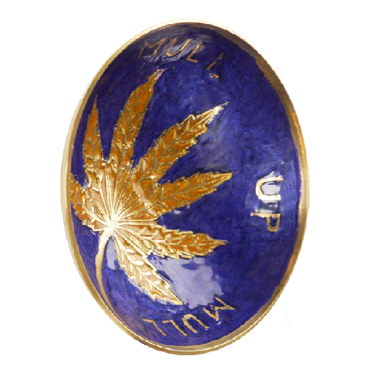 Agung Small Brass Leaf Bowl – 10cm Diameter