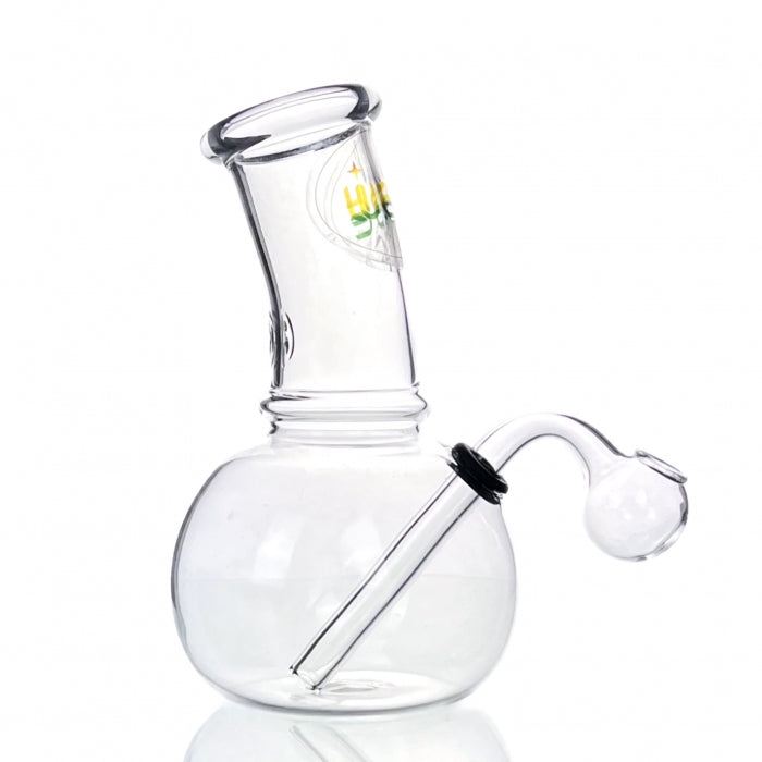 WEGE Small Bubble Glass Bong With Sweet Puff Glass Pipe 14cm