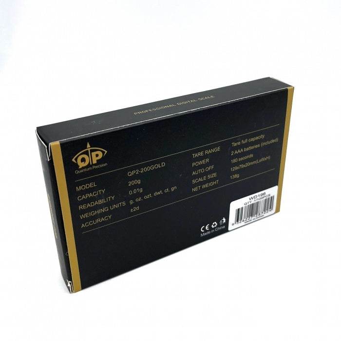 Quantum Precision Gold Digital Pocket Scale 200g x 0.01g - Bong Empire