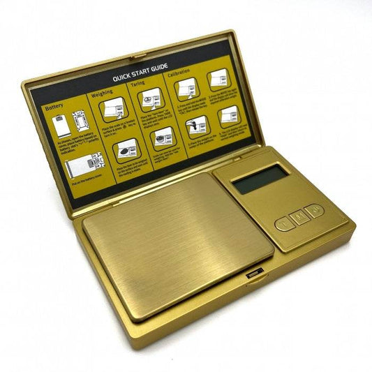 Quantum Precision Gold Digital Pocket Scale 200g x 0.01g - Bong Empire