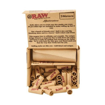 Raw Classic Masterpiece Rolls And Tips Box - Bong Empire