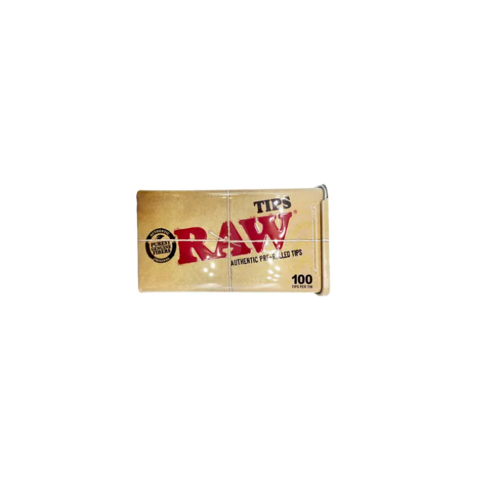 RAW Pre Rolled Tips 100 Pack Tin