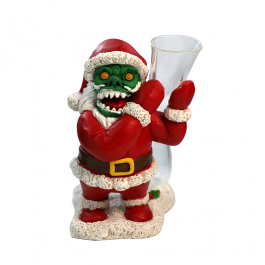 Silicone Zombie Santa Water Pipe 17cm – Festive Collectible Design