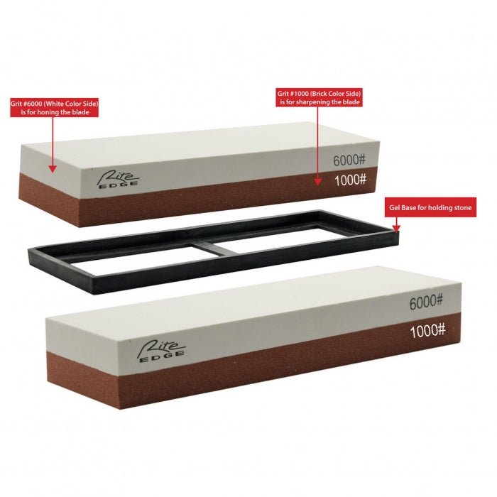 Rite Edge Sharpening Stone 1000/6000 19cm - Bong Empire