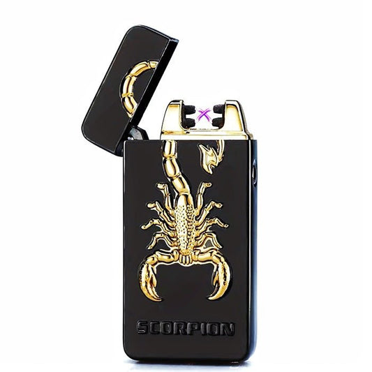 Scorpion Black Plasma Arc Cigarette USB Lighter - Bong Empire