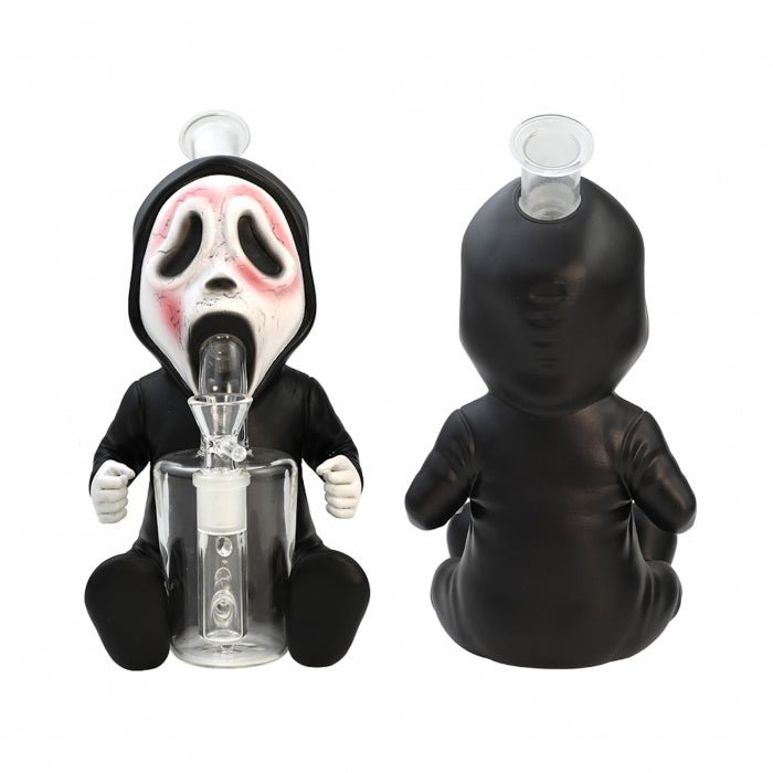 Silicone Death Ghost Baby Water Pipe 25cm – Horror Collectible Design - Bong Empire