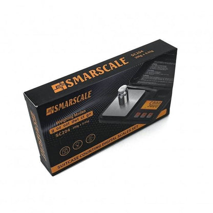 SMARSCALE Suitcase Counting Digital Scales Set 0.01g - 200g - Bong Empire