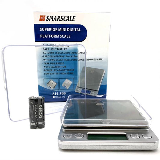 SMARSCALE Superior Platform Digital Scales 0.01 - 500g - Bong Empire