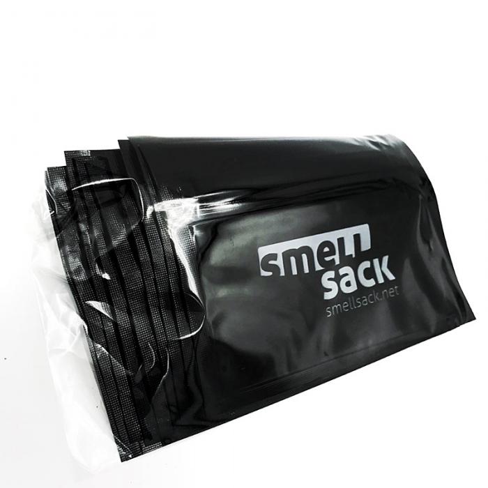 Smellsack Double Zipper Smell Proof Bags 10cm X 8cm 10 Pack - Bong Empire