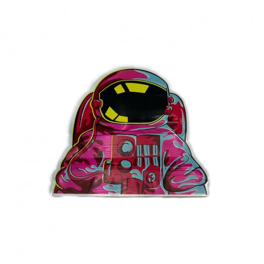 Spaceman Die Cut Mylar Bag With Ziplock 10cm - Bong Empire