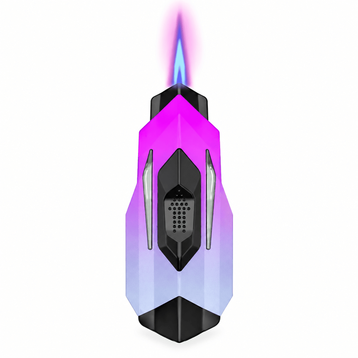 Spaceship LED Jet Lighter Pink Silver