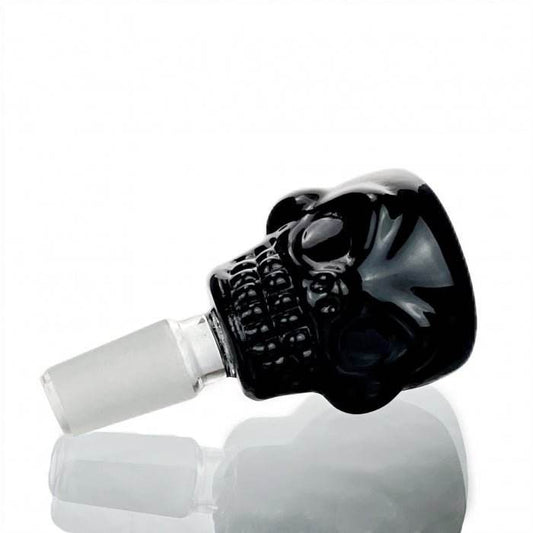 Stone Age Black Skull Glass Cone Piece 14mm - Bong Empire