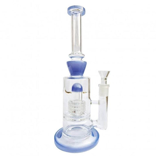 Stone Age Purple Percolator Glass Bong 27cm - Bong Empire