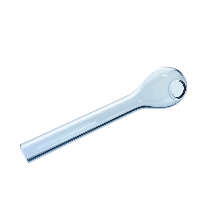 Straight Glass Pipe 11cm Purple