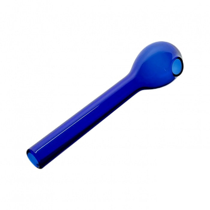 Blue Straight Glass Pipe 11cm