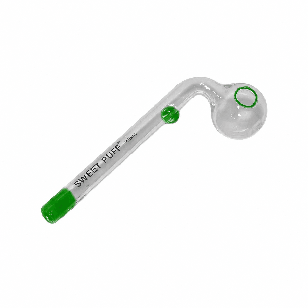 Sweet Puff Glass Pipe 12cm Green