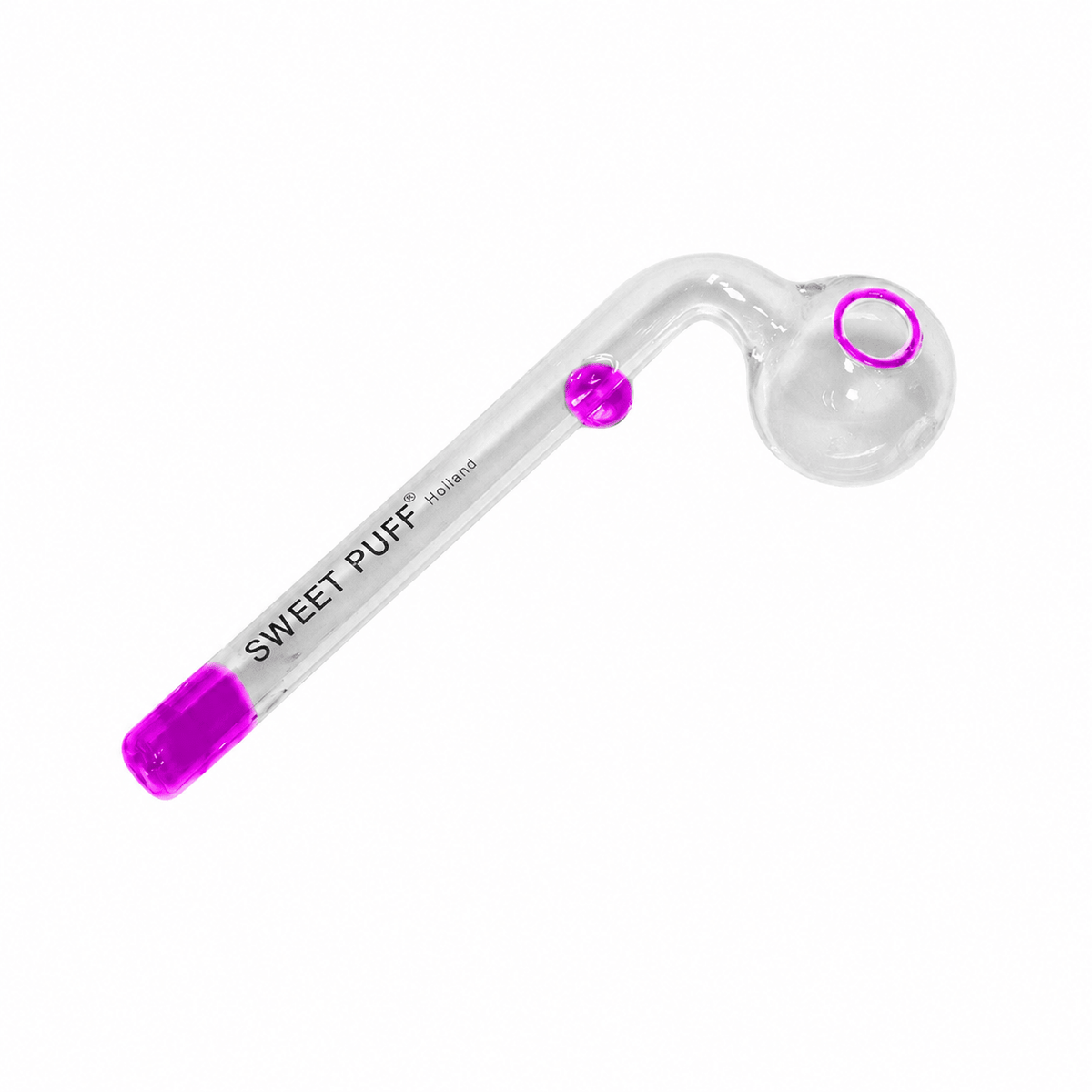 Sweet Puff Glass Pipe 12cm Pink