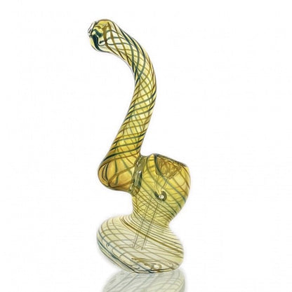 Swirl Colour Glass Bubbler Pipe 16cm - Bong Empire