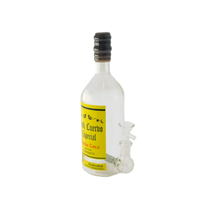 MWP Tequila Bottle Style Glass Bong 23cm