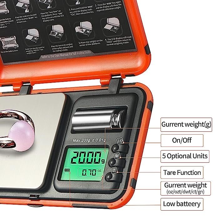 Transformer Dual Units Displayer Tough Digital Scales 0.01g - 200g - Bong Empire