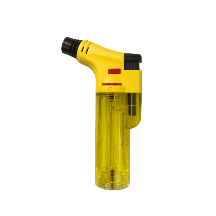 Transparent Stand Up Blowtorch Jet Lighters - Oz Sweet Puff