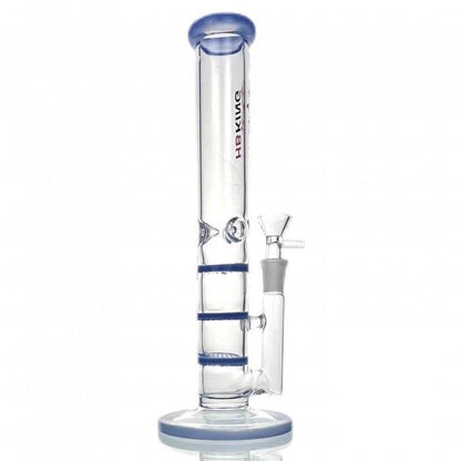Triple Honeycomb Percolator Straight Tube Glass Bong 28cm - Bong Empire