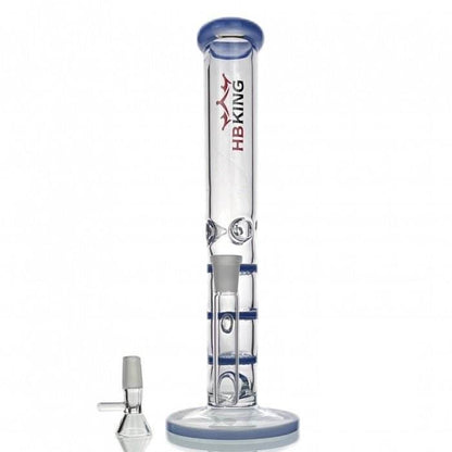 Triple Honeycomb Percolator Straight Tube Glass Bong 28cm - Bong Empire