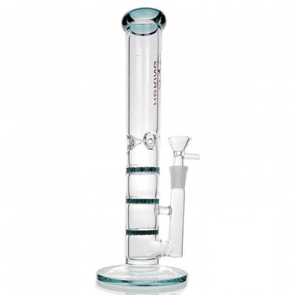 Triple Honeycomb Percolator Straight Tube Glass Bong 28cm - Bong Empire