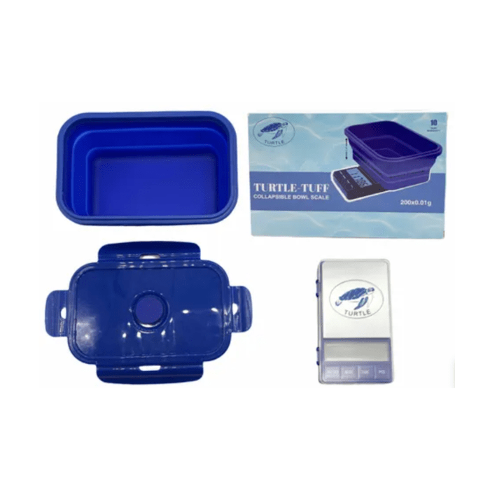 Turtle Tuff Collapsable Bowl Scales 0.01/200g Digital Scales - Oz Sweet Puff