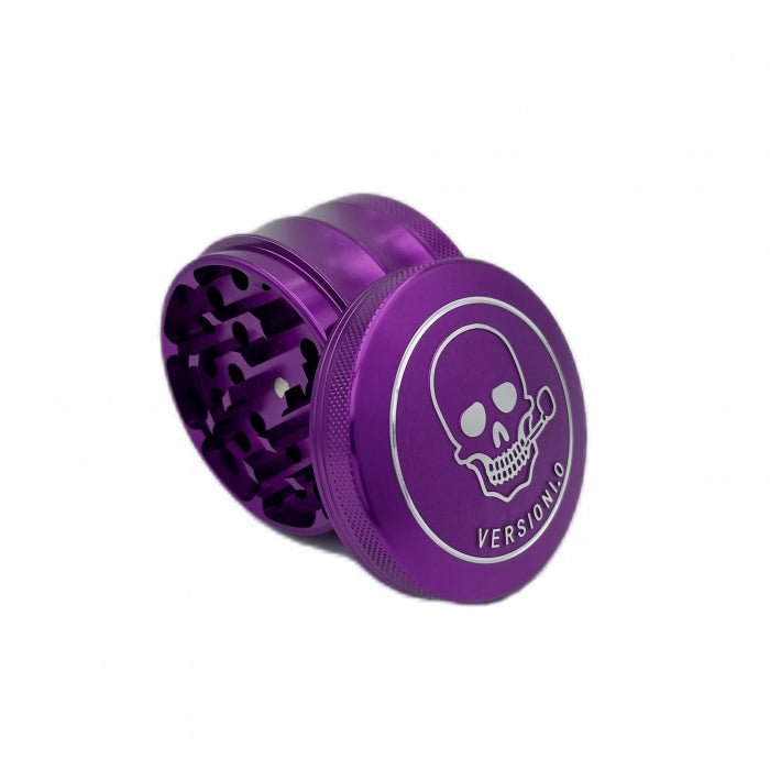 VERSIONI.O Skull Aluminium Alloy Herb Grinder 4 Layers 63mm - Bong Empire