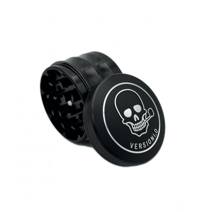 VERSIONI.O Skull Aluminium Alloy Herb Grinder 4 Layers 63mm - Bong Empire