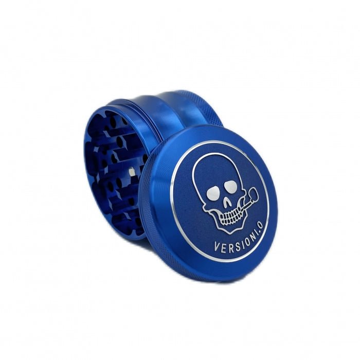 VERSIONI.O Skull Aluminium Alloy Herb Grinder 4 Layers 63mm - Bong Empire