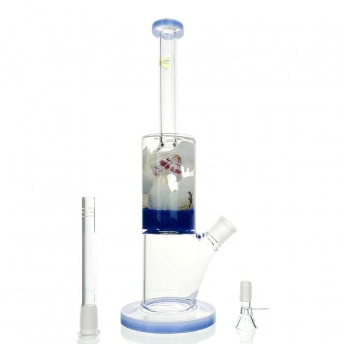 WEGE Aquatic Seashell Glass Bong 33cm - Bong Empire