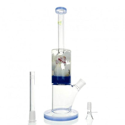 WEGE Aquatic Seashell Glass Bong 33cm - Bong Empire