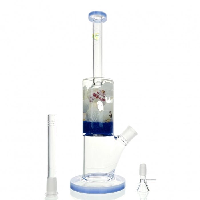 WEGE Aquatic Seashell Glass Bong 33cm - Bong Empire