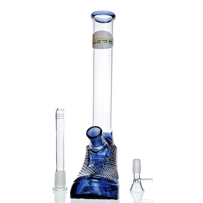 WEGE Blue Boot Glass Bong 30cm - Bong Empire