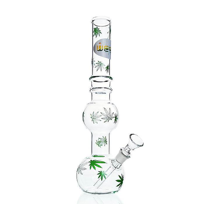 WEGE Double Bubble Full Glass Bong 27cm - Bong Empire