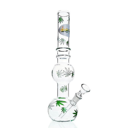 WEGE Double Bubble Full Glass Bong 27cm - Bong Empire