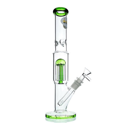 WEGE Ice Catcher Straight Tube Percolator Glass Bong 32cm - Bong Empire