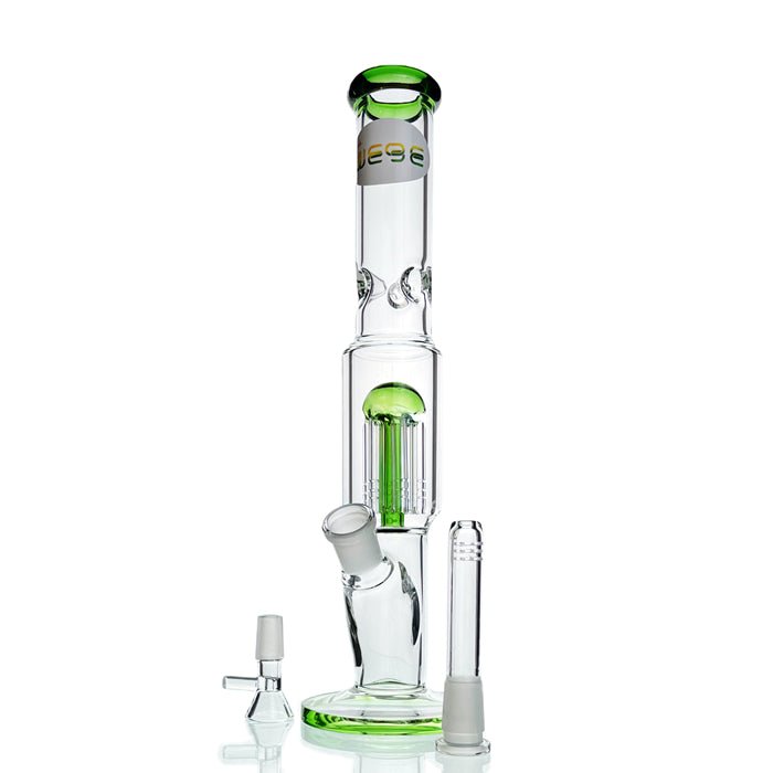 WEGE Ice Catcher Straight Tube Percolator Glass Bong 32cm - Bong Empire