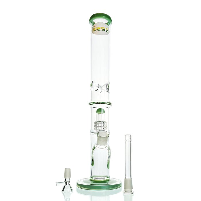 WEGE Ice Catcher Straight Tube Percolator Glass Bong 41cm - Bong Empire