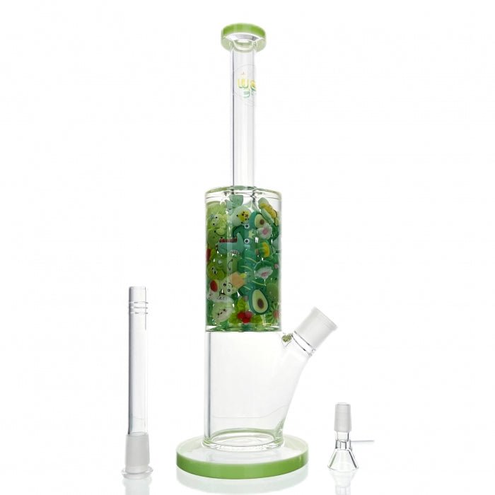 WEGE Mixed Green Jade Glass Bong 33cm - Bong Empire