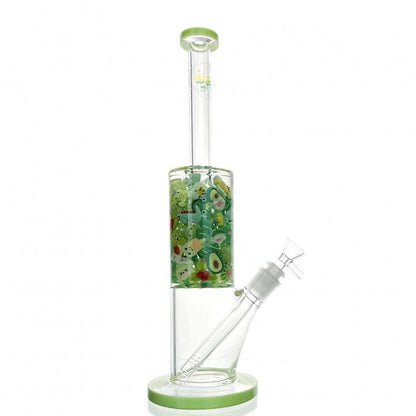 WEGE Mixed Green Jade Glass Bong 33cm - Bong Empire