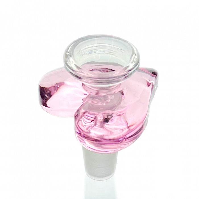 WEGE Pink Love Heart Glass Cone Piece 14mm - Bong Empire