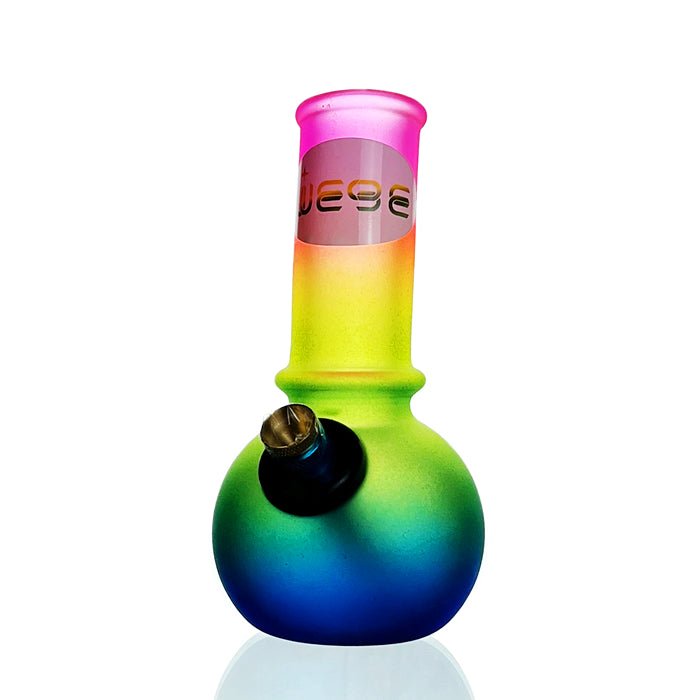 WEGE Rainbow Bubble Glass Bong 15cm - Bong Empire