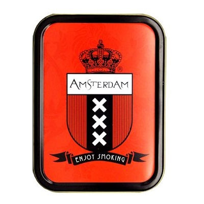 Agung Metal Box Tobacco Tin Amsterdam 11 x 8cm