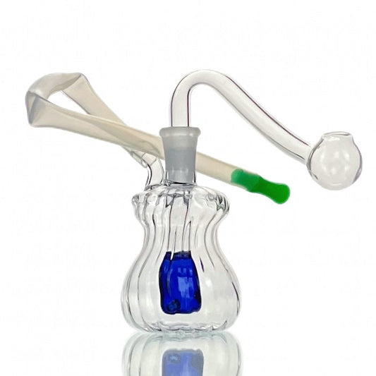 Mini Glass Bubbler Sweet Puff Water Pipe 7.5cm